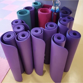[ฟรีเชือกโยคะ] เสื่อโยคะ แผ่นรองโยคะ NBR Yoga mat หนา 10/15/20 มิล กันลื่น กันน้ำ ลดเสียงรบกวน