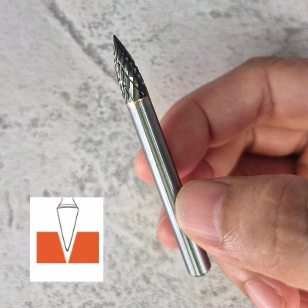 เหล็กเจียร ดอกเจียรคาร์ไบด์ ดอกกัดเหล็ก  แกน 6 มิล 5 ตัวชุด - รูปที่ 3