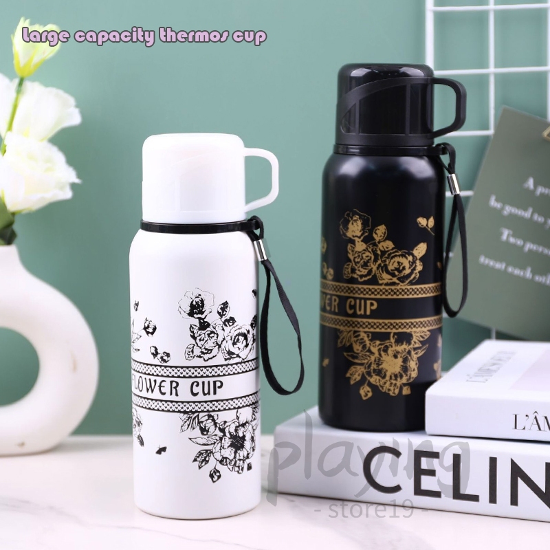 SPORTS กระบอกน้ำสแตนเลสเก็บอุหภูมิ 600ml ผลิตจากสแตนเลส 316 แข็งแรง ทนทานต่อการใช้งาน พกพาสะดวกสบาย B0173