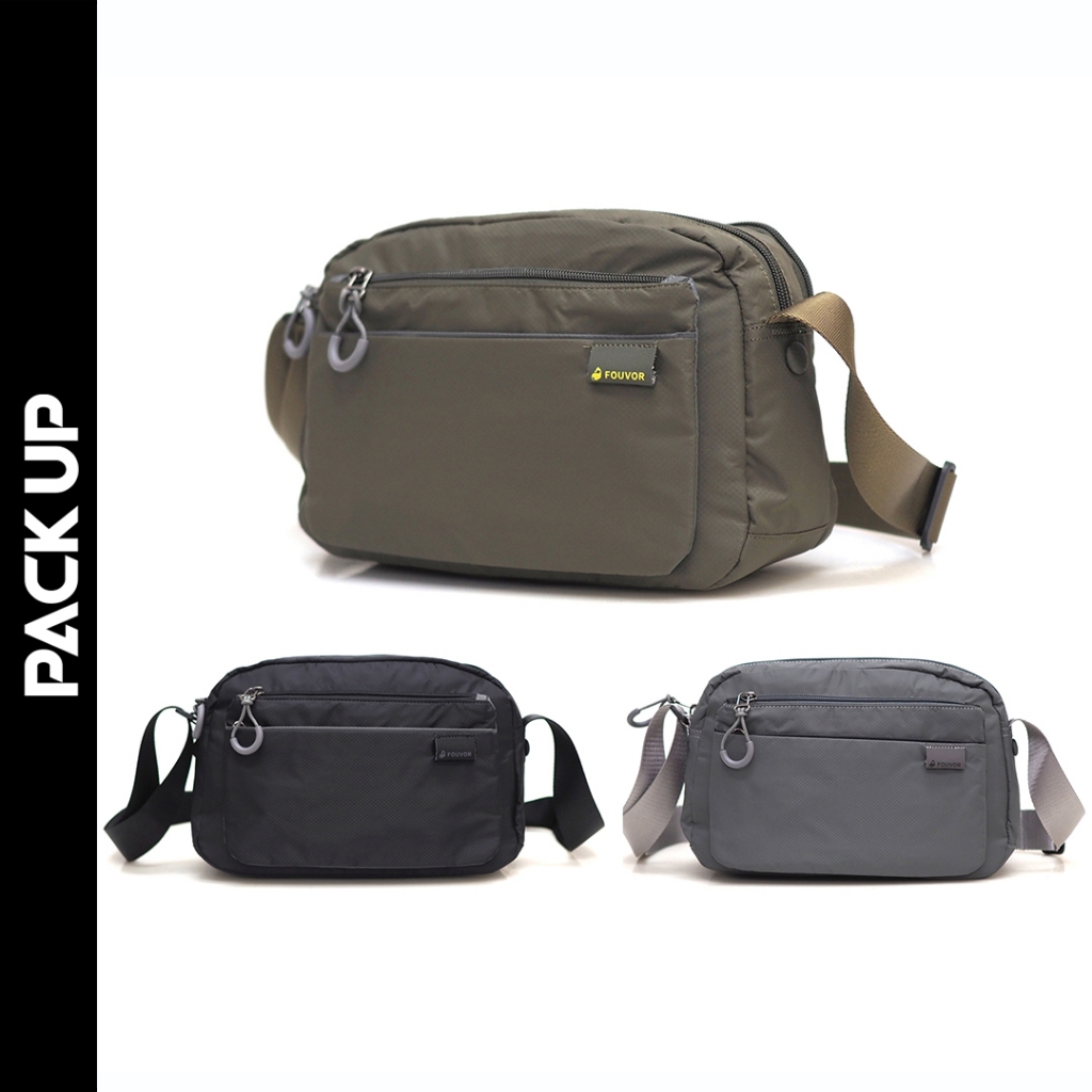 𝗣𝗔𝗖𝗞 𝗨𝗣 กระเป๋าสะพาย FOUVOR รุ่น 2802-12  (มีให้เลือก 3 สี)