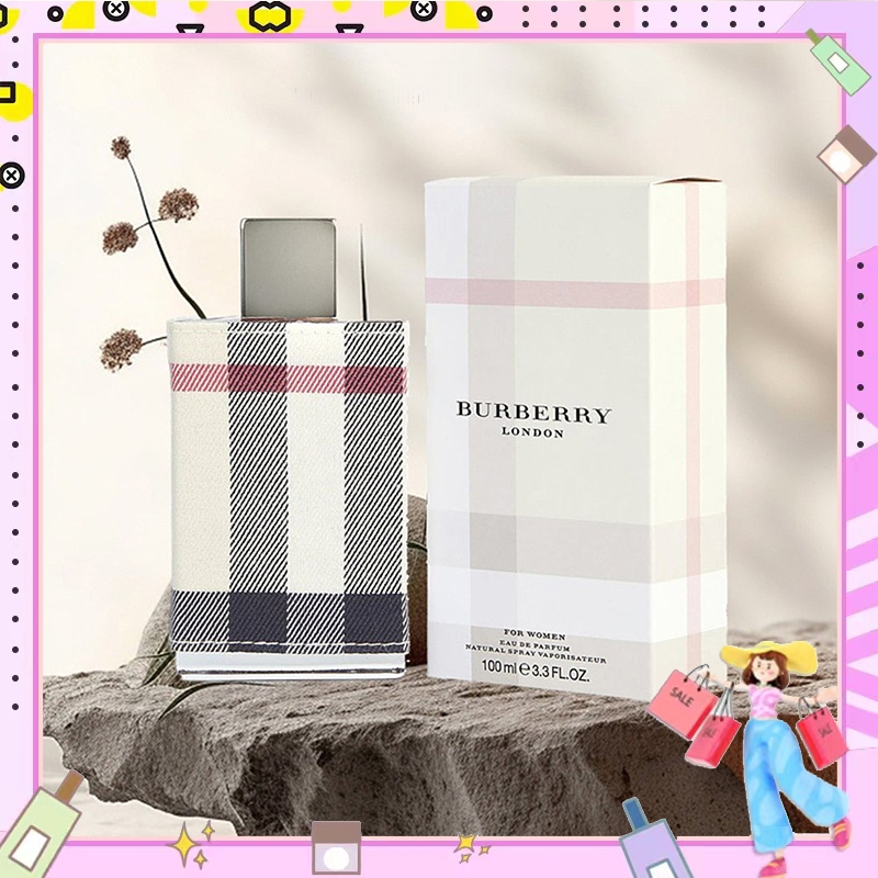 แท้ Burberry London Eau De Parfum For Women EDP 100mlกลิ่นหอมดอกไม้ที่มีเสน่ห์สำหรับผู้หญิง