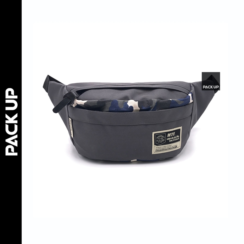𝗣𝗔𝗖𝗞 𝗨𝗣 กระเป๋าคาดเอว / คาดอก MTF รุ่น 8171 (สีเทา)