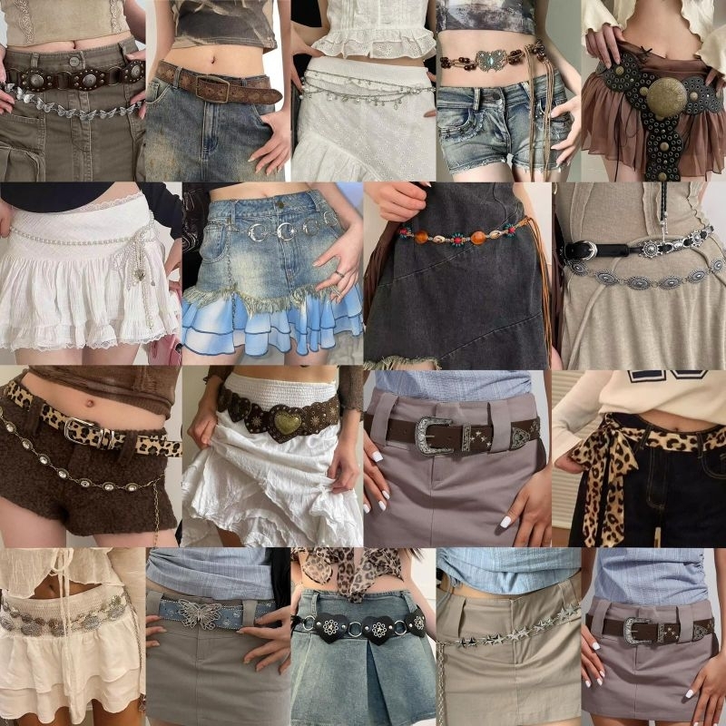 เข็มขัดสไตล์เรโทล ใส่ไส้ ใส่สไตล์กรามู จากไทย