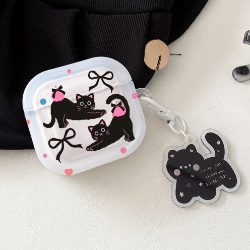 จัดส่งจากกรุงเทพ AirPods 4 Pro2 Pro 3 2 1 cute แมว Case กรณีปลอกสําหรับ AirPods gen3 TPU Matte เคสซิลิโคนแข็ง Airpods
