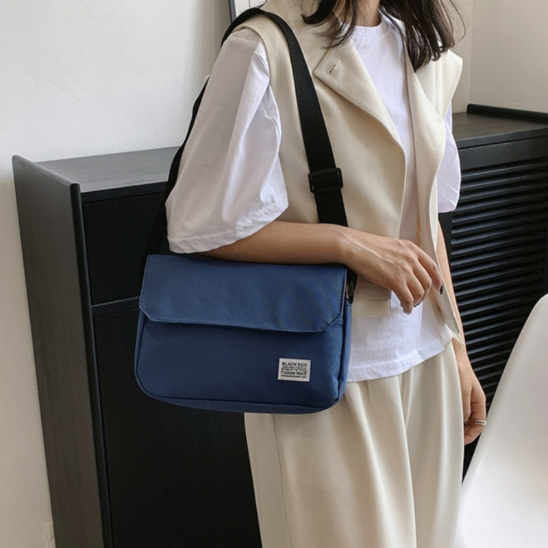 กระเป๋าสะพายข้าง ผ้าแคนวาสแฟชั่น ผู้ชาย งานสวย ใส่ของได้เยอะ - รูปที่ 6