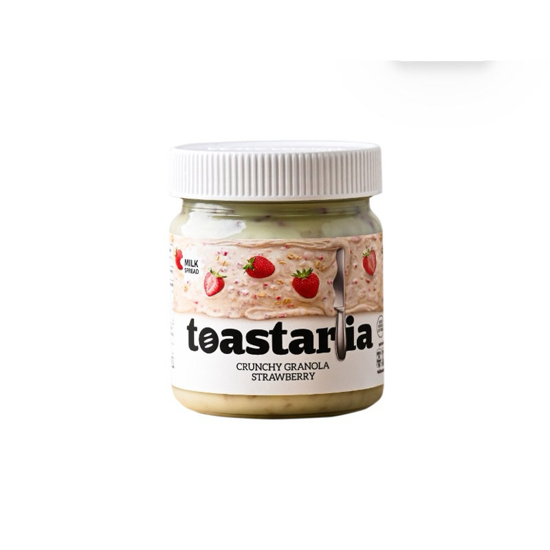 โทสทาเรีย ครันชี่กราโนล่าสตอเบอรรี่สเปรด TOASTARIA CRUNCHY GRANOLA STRAWBERRY/Greentea/Thai tea/Chocolate Spread 200g. ราคา ถูกที่สุด ดีลบีเคเค แกลเลอรีภาพที่ 7