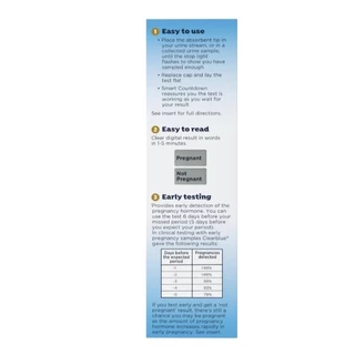 Clearblue Digital Pregnancy ที่ตรวจครรภ์ดิจิตอล 5 ชิ้น แม่นยำ อ่านผลง่าย นำเข้าจาก USA ของแท้