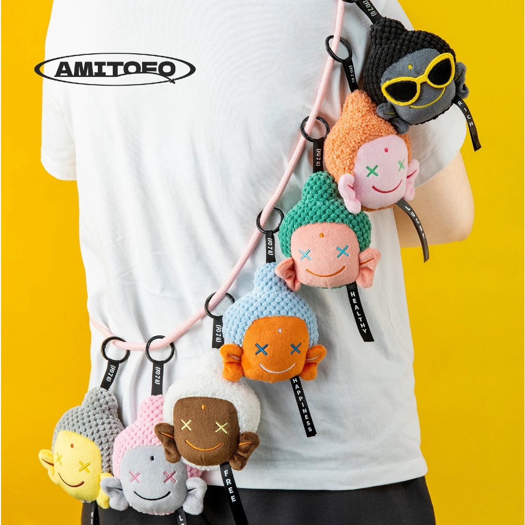 🌟ใช้โค้ดลด40%หน้าไลฟ์🌟Amitofo หลวงเจ้ พวงกุญแจห้อยได้ ของแท้💯พร้อมส่งในไทย