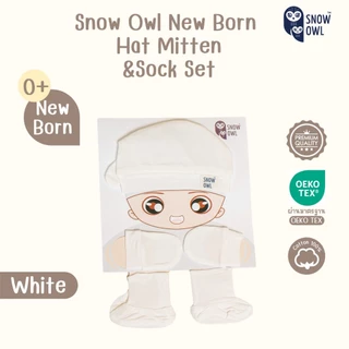 Snow owl ของแท้ !! เซ็ทหมวก ถุงมือ ถุงเท้าทารก Newborn Hat Mitten&Socks Set