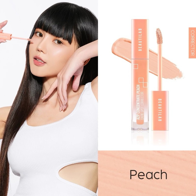 🧡คอนซีลเลอร์ หรือ คอเรคเตอร์สีพีช่วย🧡 ปกปิดใต้ตาคล้ำ Beautilab A2P Peach Dark Spot Corrector