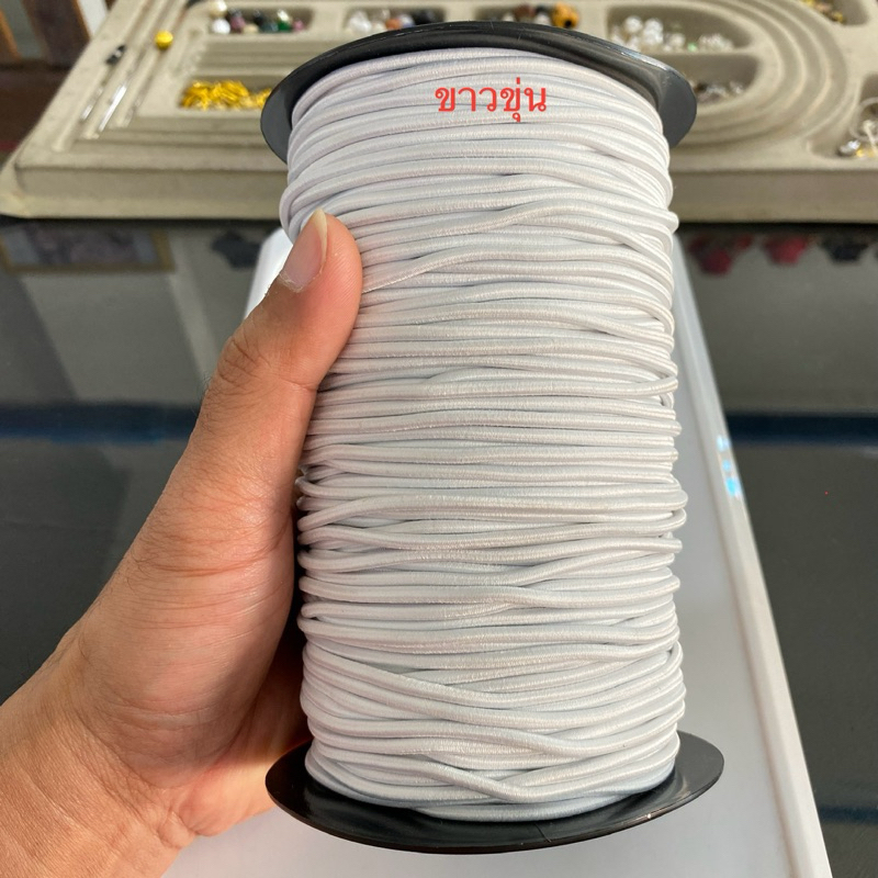 ยางยืดเสาเต้นท์ ยางยืดกลม ขนาด 3 มิล อย่างดี  เนื้อนุ่ม-แน่น ยืดได้เยอะ เริ่มต้นยาว 5 เมตร / ราคา 40 บาท งานฝีมือ งานDIY - รูปที่ 2