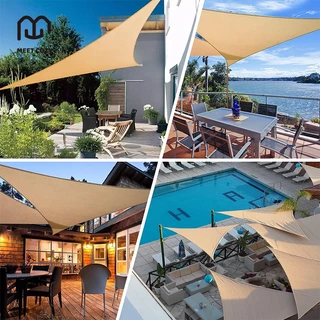 MEET COZY ผ้าบังแดด HDPE/160GMS ผ้าใบกลางแจ้ง สามเหลี่ยมมุมฉาก กันยูวี ร่มใหญ่ๆ # 1 FB-E