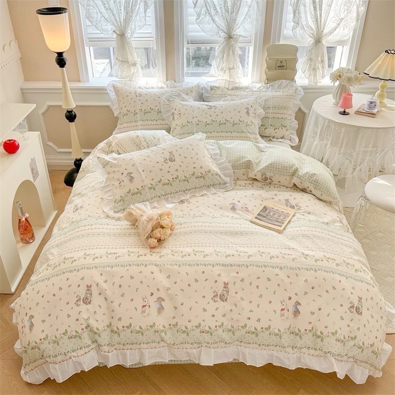 ชุดผ้าปูที่นอน Cotton รุ่น Labfundee 6 ชิ้น พร้อมผ้านวม 7 ฟุต thumbnail 4