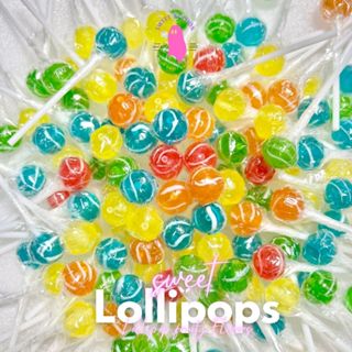 Mini Lollipop อมยิ้มมินิ กลิ่นผลไม้ สุดน่ารัก! แพ็ก 50-100 ช…