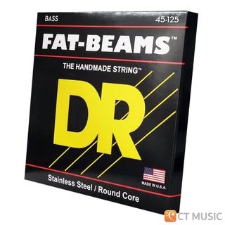 Dr Strings Fat-Beams Stainless Steel Bass Guitar สายเบส 045-105 / 045-125 / 045-130 4-5 Strings DrStrings FatBeams