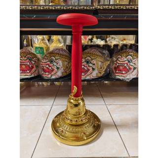 ฐานวางเศียร ขาตั้งเศียร สูง 16 นิ้ว ขาตั้งหัวโขน ไม้กลึง ปิด…