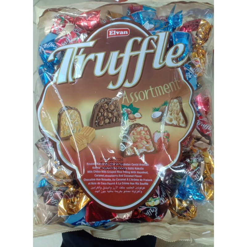 ❤️❤️Elvan truffle ช็อคโกแล็ตหลากหลายรสชาติ❤️‍ ❤️‍ จากประเทศตรกี  น้ำหนัก 1,000 กรัม
