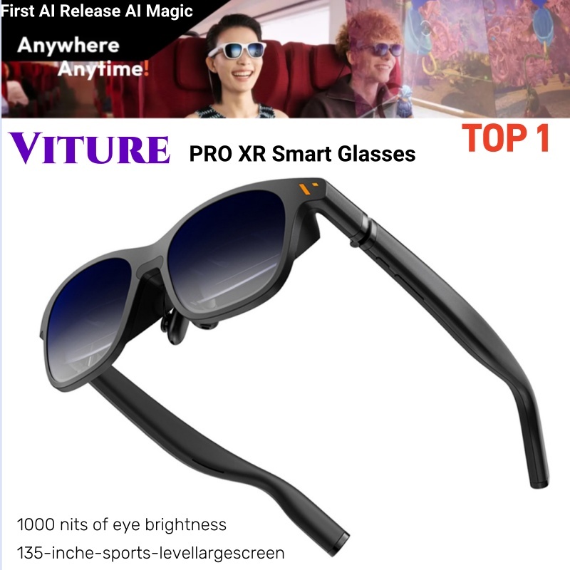 【New】Viture Pro XR / AR แว่นตา 135" 120Hz Full HD UltraClarity Display แว่นตาอัจฉริยะสําหรับ 1phone Android/Mac/PC/Steam