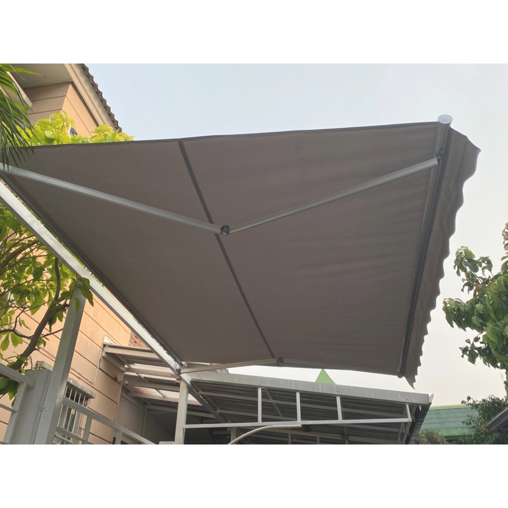 จัดส่งฟร Sun Terrace บังแดด กันสาดพับเก็บได้ กันสาดปรับได้ กันสาดพับได้ กันสาดกันฝน การรับประกันตลอดอายุการใช้งาน - รูปที่ 4