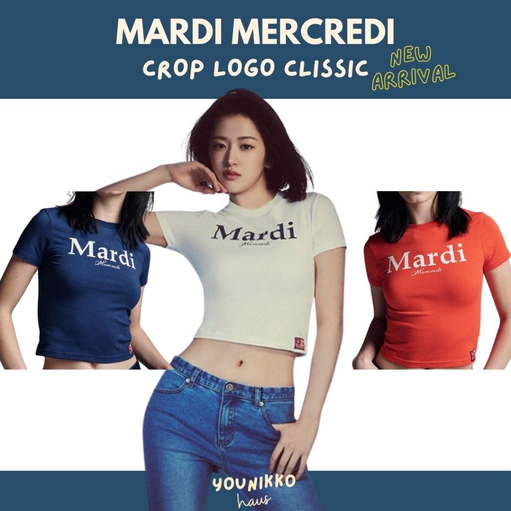 (พร้อมส่ง_ส่งด่วนได้) เสื้อครอป CROPPED TSHIRT MARDI CLASSIC