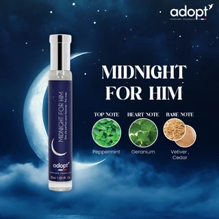 [แถมฟรี กลิ่น Pomelo 1 ขวด]😎🌃Midnight For Him🌃😎 มิดไนท์ฟอร์ฮิม Adopt parfums น้ำหอมพรีเมียมจากฝรั่งเศส