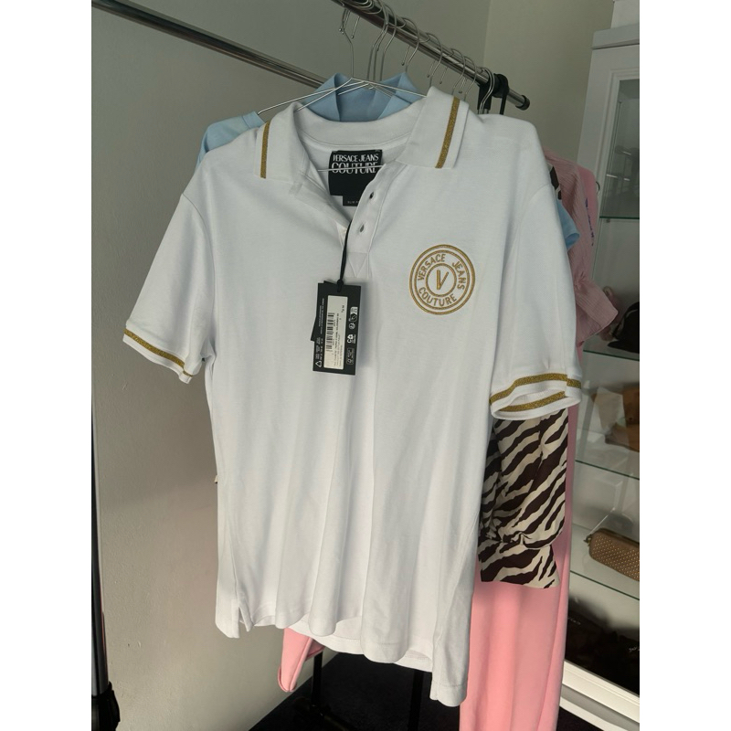 NEW Versace white polo 👕