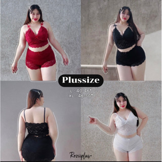 เซ็ตสายเดี่ยวลูกไม้ ♥️สาวอวบ♥️ ผ้าลูกไม้เนื้อนิ่ม ดีไซน์สวย …