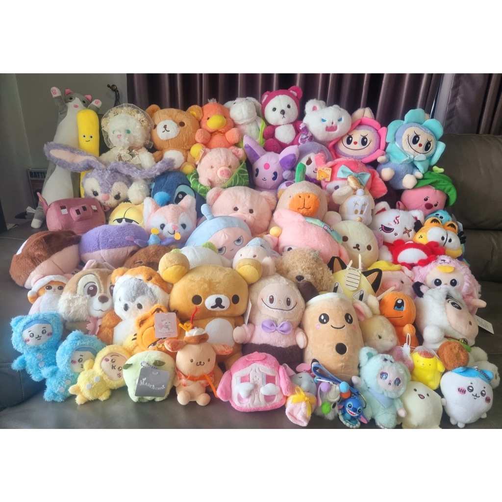 ตุ๊กตาตู้คีบ น่ารักๆ พร้อมส่งจากไทย ขนาด 6-14 นิ้ว