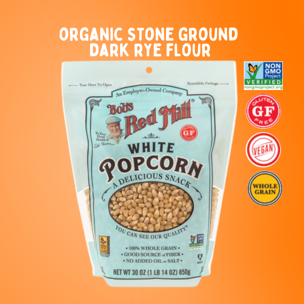 Bob's Red Mill Gluten Free White Popcorn | ป๊อปคอร์น ขาวทั้งเมล็ด ปราศจากกลูเตน 850g | Sunshine Market