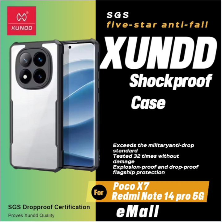 Xundd Case ใช้สำหรับ Poco X7 Pro X6 Pro Poco M7 Pro Redmi Note13 Pro Redmi Note 14 Pro Plus Redmi Note 15 Pro Plus เคส