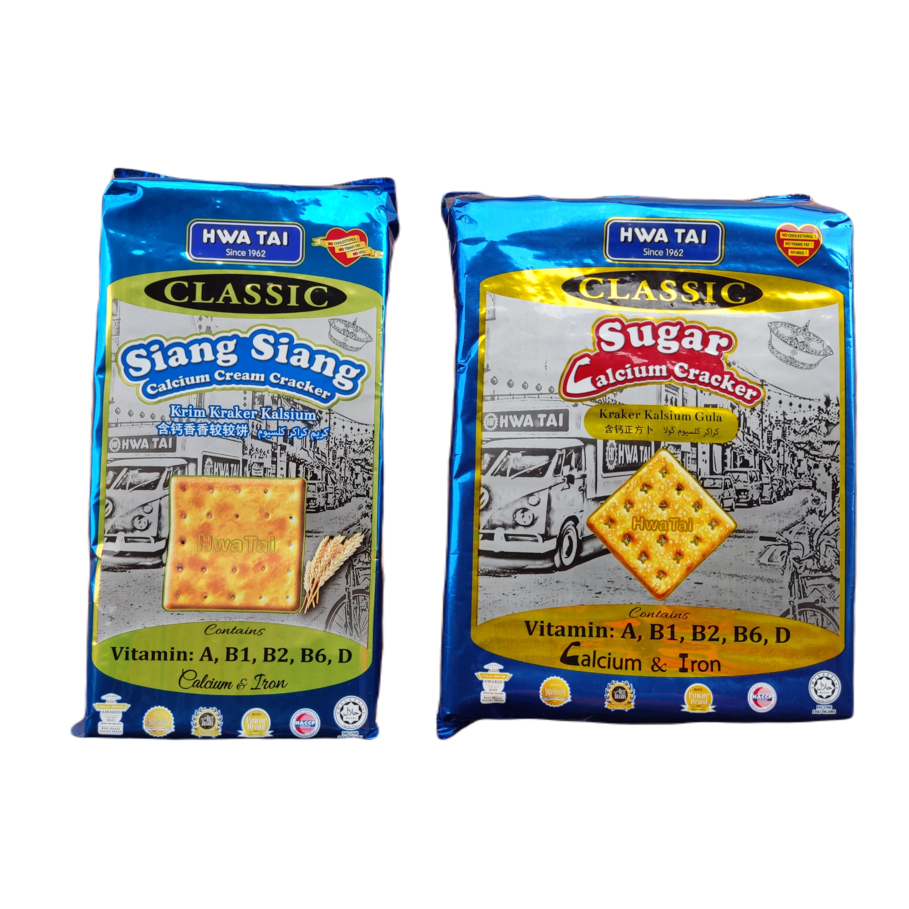 HWA TAI ครีม/ซูการ์แครกเกอร์ Cream/Sugar Cracker 300-400 กรัม ยอดนิยม
