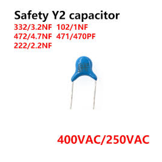 10pcs X1 Y1 Y2 Safety Capacitor ตัวเก็บประจุความปลอดภัย 250VAC 250V 103M 471K 102M 222M 472M 331 332