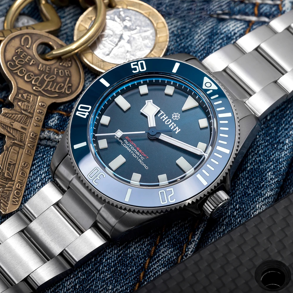 [Pre-order][Hi-Beat] Thorn SHY036 Titanium Diver Watch 39MM BGW9 AR Dome Sapphire PT5000 200M
