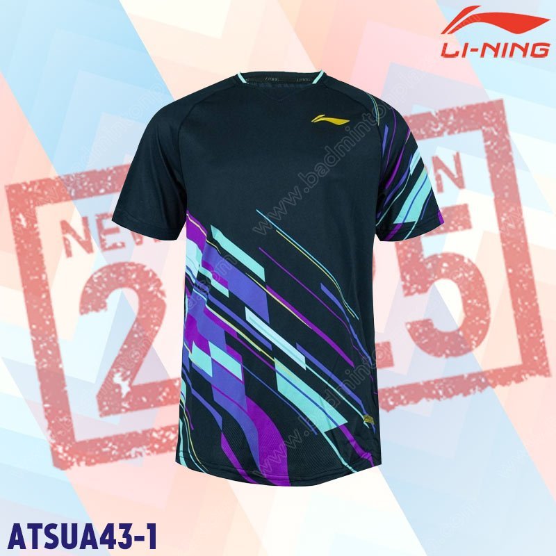 【 ของแท้ 💯% 】รุ่นใหม่! เสื้อแบดมินตันคอกลม หลี่หนิง ATSUA Series (ATSUA)