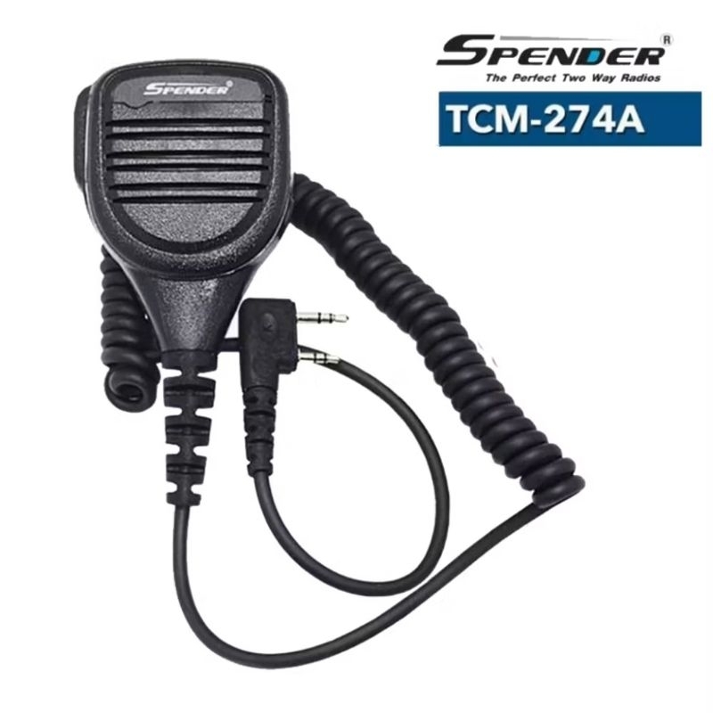 SPENDER  รุ่น TCM-274A ไมค์นอกสำหรับ วิทยุสื่อสาร ใช้ได้กับวิทยุสื่อสารTC-741H/TC-751H Plus