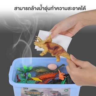 โมเดลไดโนเสาร์ จูราสสิก ไทแรนโนซอรัสจําลอง ของเล่นสําหรับเด็ก ชุดส่วนสัตว์จำรองสเหมือนจริง Dinosaur Toy