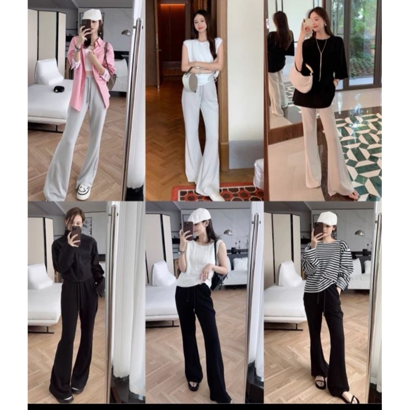 สินค้านำเข้ากางเกง แบบเข้ามาใหม่ล่าสุดค่ะ รุ่นนี้ ขายาวทรงขาม้า หาเสื้อ ใส่แมทส์ง่าย