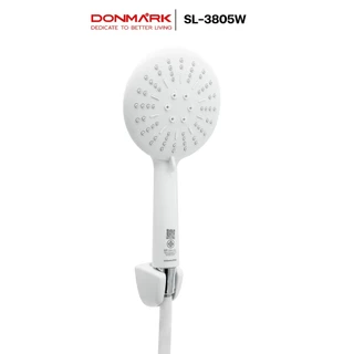 ฝักบัวสีขาว ปรับระดับได้ 3 ระดับ พร้อมสายครบชุด รุ่น SL-3805W | DMG