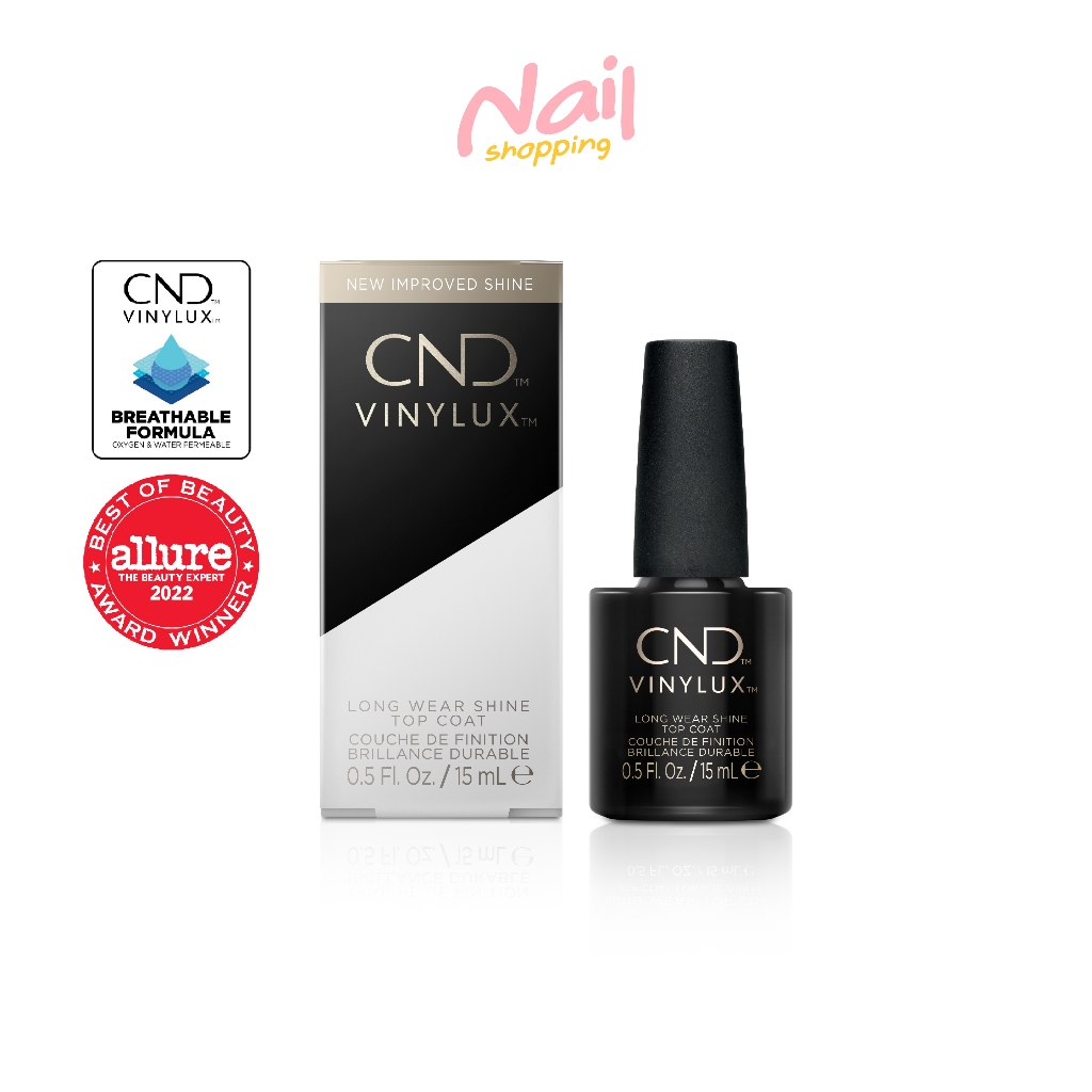 CND Vinylux Top Coat ท้อปโค้ทสีทาเล็บธรรมดาแห้งไว นำเข้าจากอเมริกา