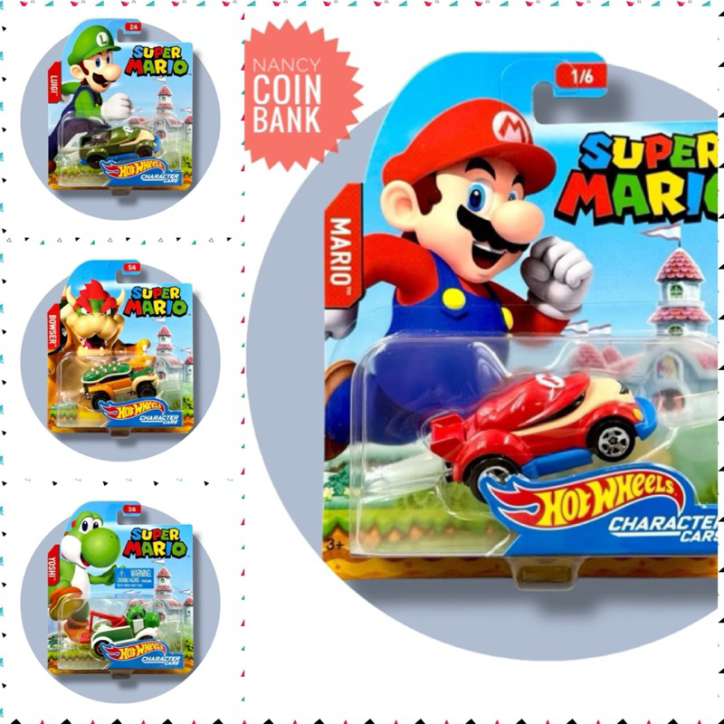 รถเหล็กฮอทวีล Mario แท้💯 ใหม่ในแพค และอื่นๆ (ราคา1ชิ้น) แท้