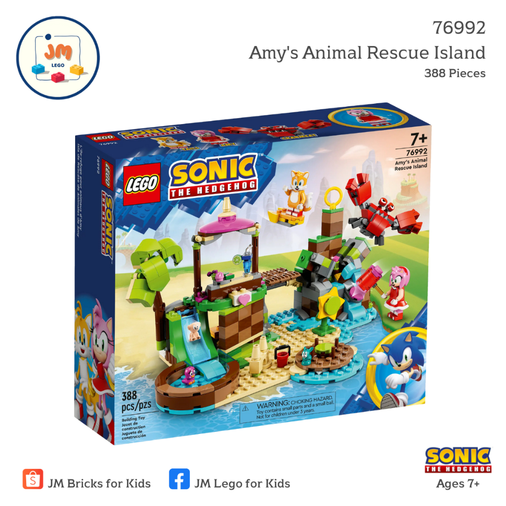 LEGO Sonic the Hedgehog 76992 Amy's Animal Rescue Island (388 Pieces) สำหรับเด็กอายุ 7 ปีขึ้นไป