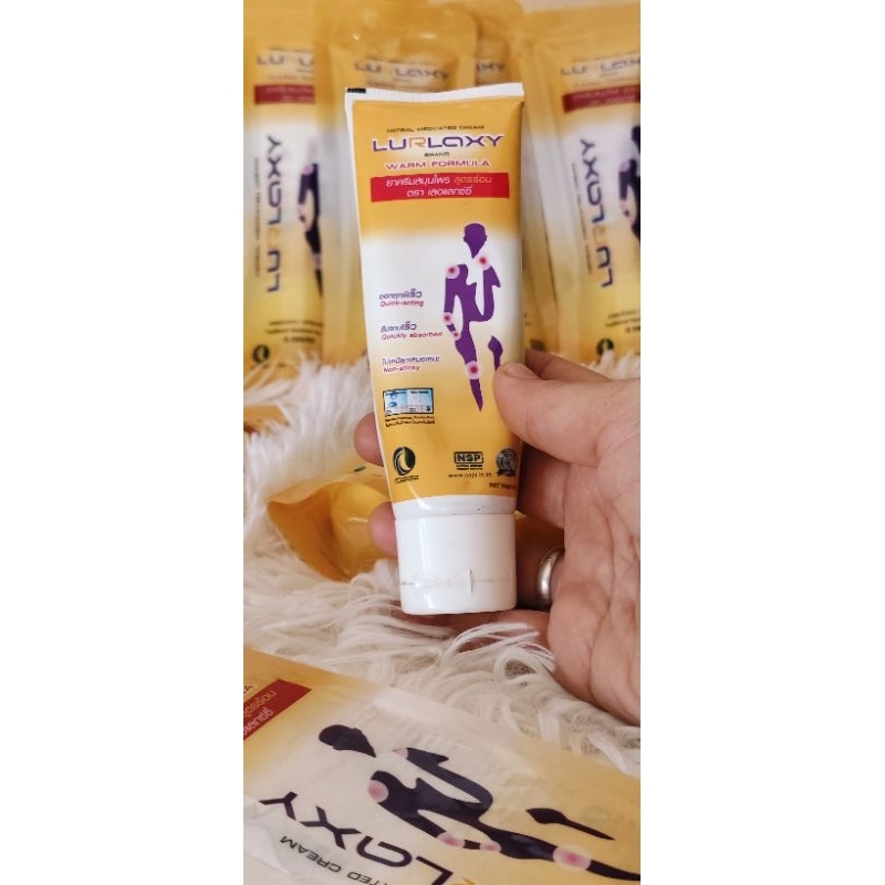 Lurlaxy Cream เลอแล็กซี่ ครีมนาโน บรรเทาปวด เมื่อย
