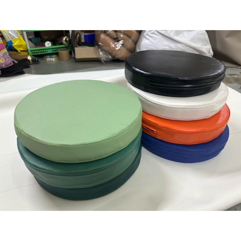 เบาะรองนั่ง (ปลอก +ฟองน้ำ) ทรงกลม ขนาดวง 30 cm.หนา 2 นิ้ว