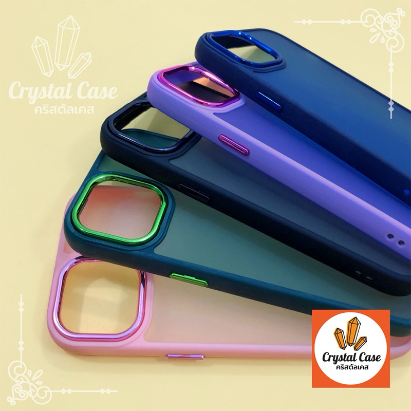 เคสหลังขุ่นเลนส์เงา Samsung รุ่น A34(5G) A53(5G) A35(5G) A54(5G) A55(5G) A22(4G) A22(5G) A32(4G) A16