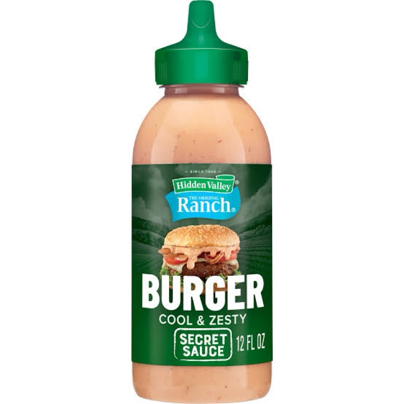 hidden valley Ranch Burger secreat sauce 350ml. ซอสเบอร์เกอร์ นำเข้า
