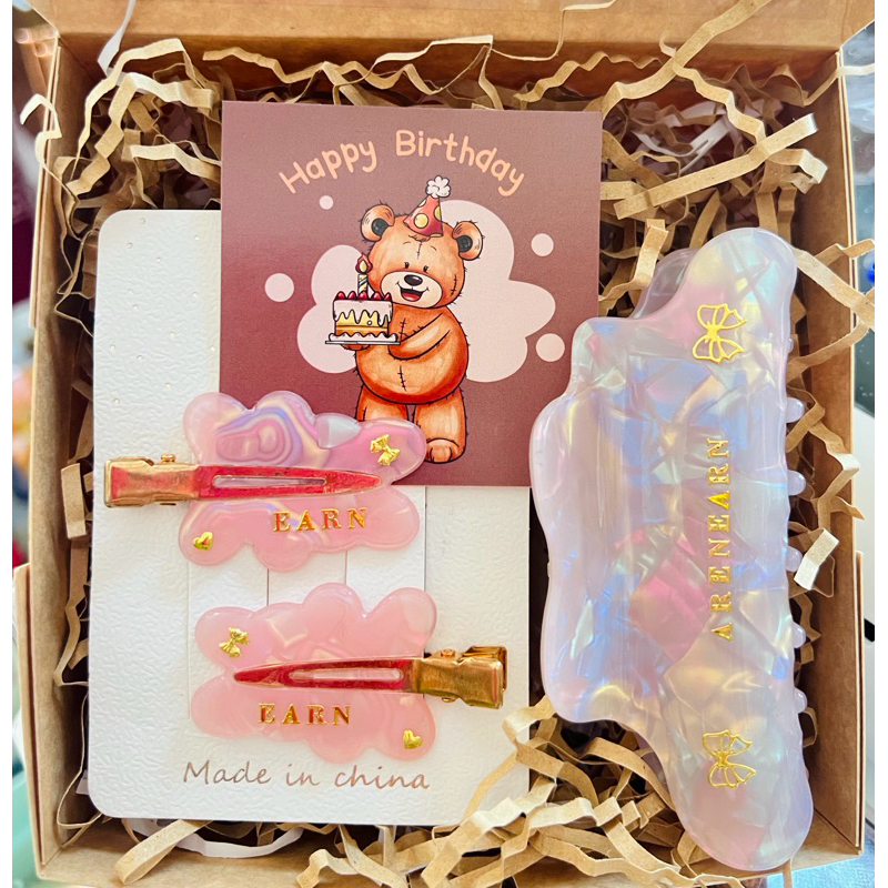 โปรเซตคู่🧸กิ๊บติดชื่อขนาด10.5ซม. ตกแต่งฟรี🎀 ❌เซต2ชิ้น❌คละแบบกิ๊บเล็กหนึ่งคู่โทนสีเดียวกัน แจ้งโทนสีในแชท