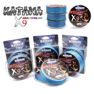 สายพีอีตกปลา สายพีอี PE WEEBASS X9 KATANA ม้วน100 เมตร