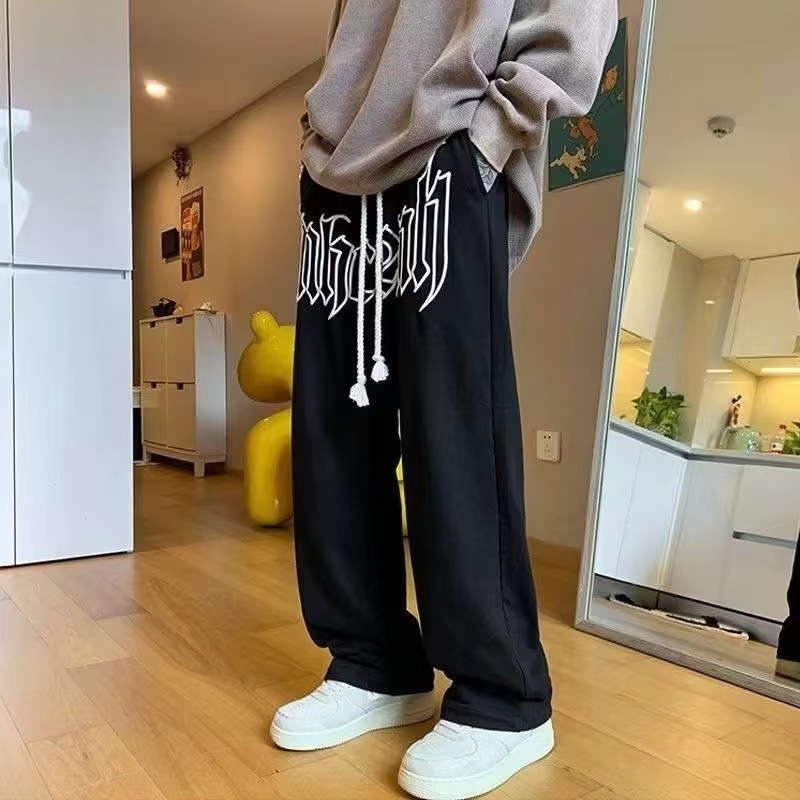 พร้อมส่งกางเกงขายาว ผ้าสำลี จ็อกเกอร์ Jogger Pants หญิง/ชาย - รูปที่ 2