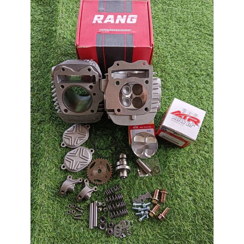 ชุด 4 วาล์ว 66/67 ใส่w125 งานฝาแรง( RANG ) พร้อมเซ็ตหลังวาล์วลูกสูบ AIR  สลัก 15 พร้อมหลบวาล์วใส่ชัก