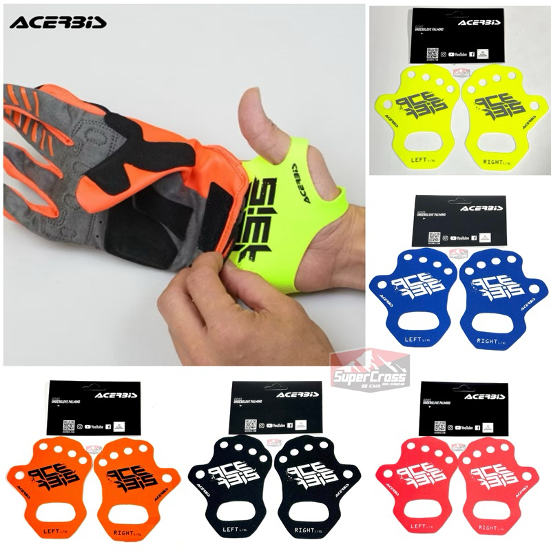 ACERBIS UNDER GLOVE แผ่นซับแรง ฟองน้ำซับแรงฝามือ / (พร้อมส่งในไทย)